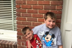 Carter and Jackson, sporting their love of Disney!