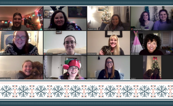 Zoom screenshot of the NDD Lab virtual holiday party