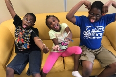 These three participants were absolutely fabulous during their visit to our lab, so we gave them sticky hands as prizes. That’s when things got silly!