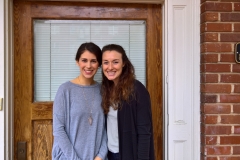 Doctoral students Kelly Caravella and Jordan Ezell