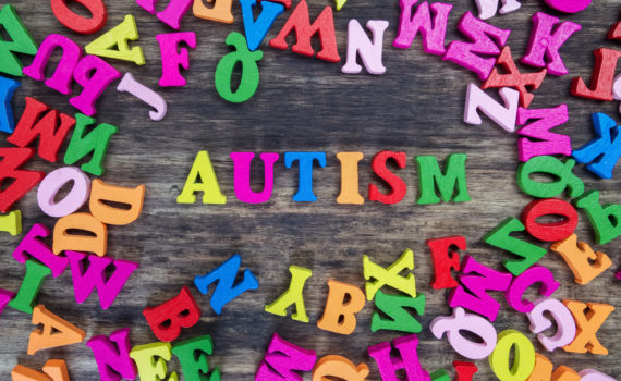 Colorful letters spell out Autism